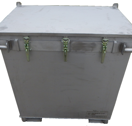 Contenedor de transporte de batería Genius Lio Guard M-Box X2 E de acero inoxidable para baterías de iones de litio, incl. pyrobubbles