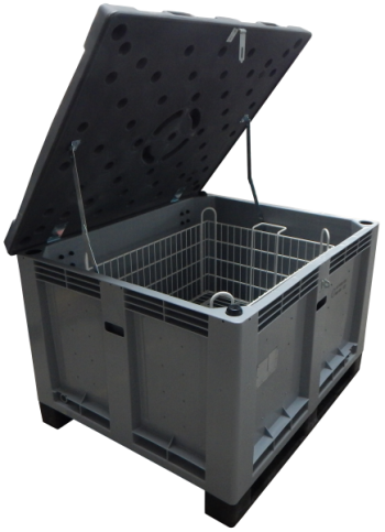 Genius Lio Guard M-Box Contenedor de plástico avanzado para baterías de Li-ion incluye Pyrobubbles