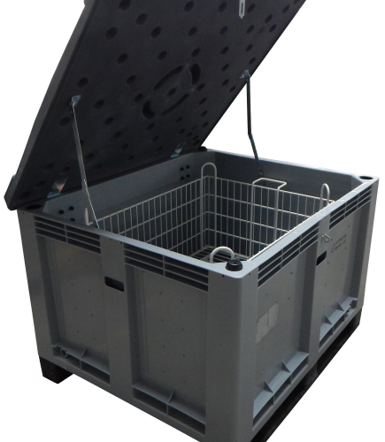 Genius Lio Guard M-Box Contenedor de plástico avanzado para baterías de Li-ion incluye Pyrobubbles