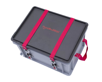 Genius Lio Guard XS-Box 2Contenedor de plástico básico para baterías de litio-ionincl. Pyrobubbles