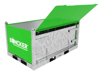 BUNCKER Pro Line Contenedor de transporte y almacenamiento Heavy L para baterías de iones de litio / baterías recargables de iones de litio