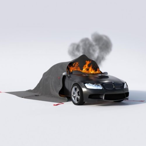 BRIDGEHILL EXTREME Series - Manta ignífuga MULTIFUNCIONAL PRO XL / manta ignífuga para vehículos eléctricos / coches eléctricos y motores de combustión.