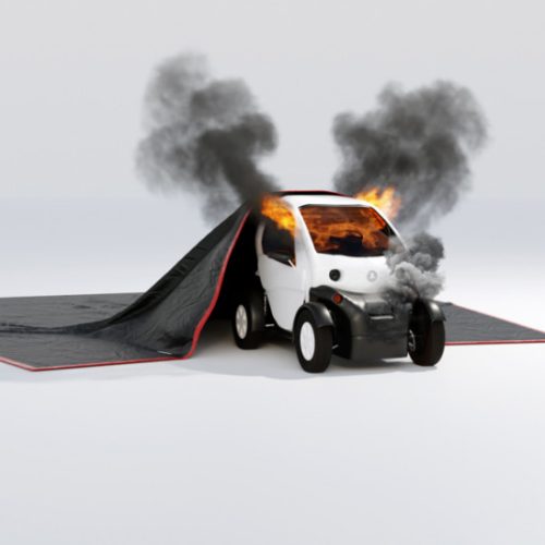 BRIDGEHILL EXTREME Series - MANTA PRO L MULTIFUNCIONAL para fuego / manta ignífuga para vehículos eléctricos / coches eléctricos y motores de combustión