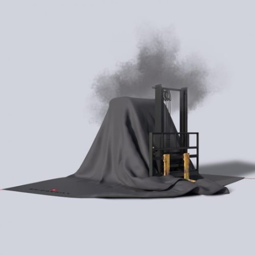 BRIDGEHILL Manta ignífuga para carretillas elevadorasManta ignífuga grande / manta ignífuga para carretillas elevadoras y vehículos eléctricos / coches eléctricos