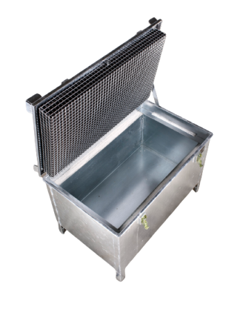 Caja de Almacenamiento Lio Guard 220 - Caja de almacenamiento de acero galvanizado para baterías de iones de litio, incl. pyrobubbles