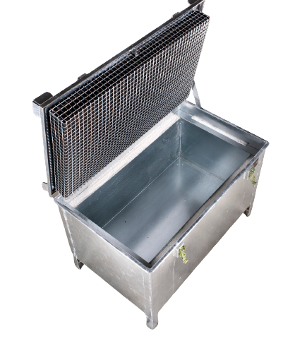 Caja de Almacenamiento Lio Guard 220 - Caja de almacenamiento de acero galvanizado para baterías de iones de litio, incl. pyrobubbles