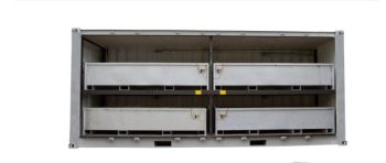 SEDA contenedor de batería HV estándar para baterías de iones de litio / baterías recargables de iones de litio con función de extinción