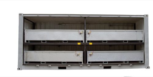 SEDA contenedor de batería HV estándar para baterías de iones de litio / baterías recargables de iones de litio con función de extinción