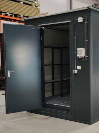 Contenedor walk-in LOXXER para baterías de iones de litio / baterías recargables de iones de litio